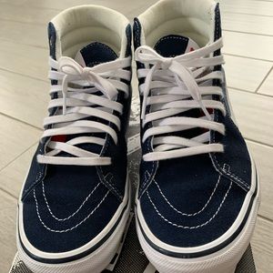 Vans skate sk8-hi blue mens us sz 9 shoes